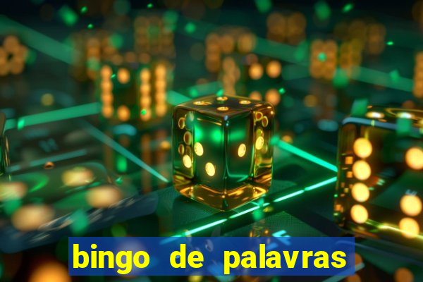 bingo de palavras 3 ano